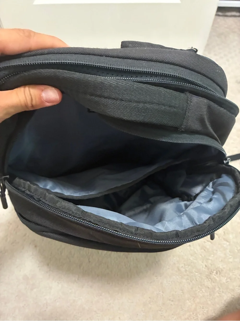 Minimalist Black Men's Backpack - Durable Everyday Bag